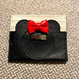 Kate Spade Black and Red Kids Card Holder